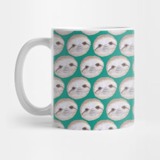 Sloth Neck Gator Cute Sloth Faces Teal Sloth Mug